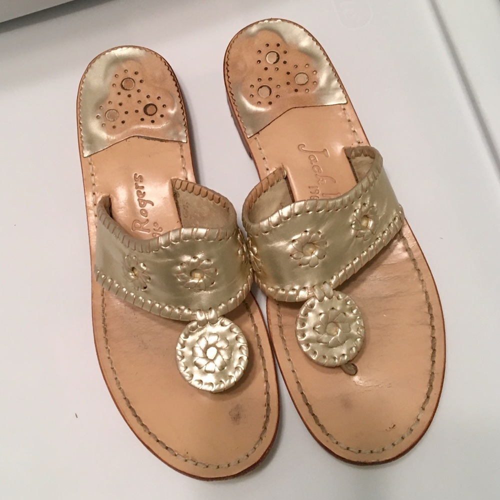 Jack Rogers Navajo Metallic Hampton Flats